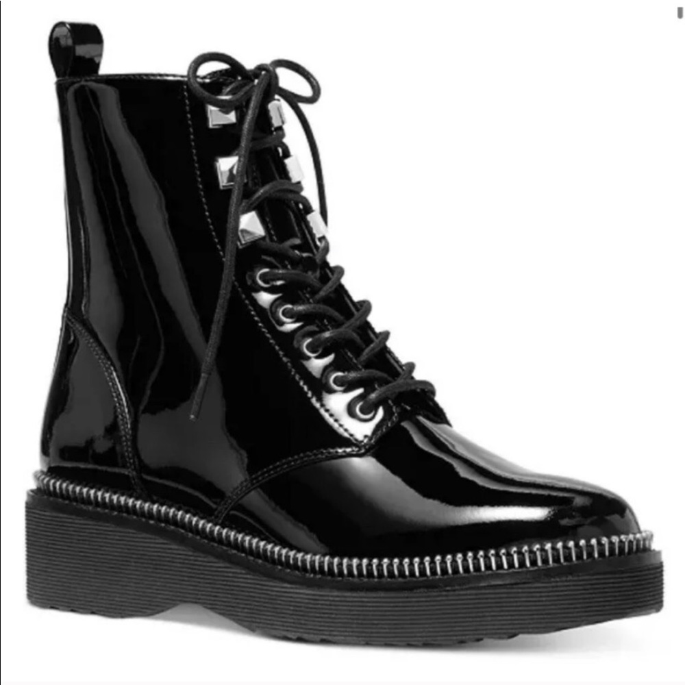 MICHAEL KORS COMBAT PATENT BOOT